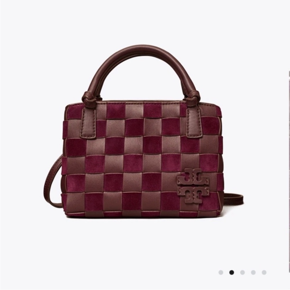 Tory Burch McGraw Woven Micro Satchel
